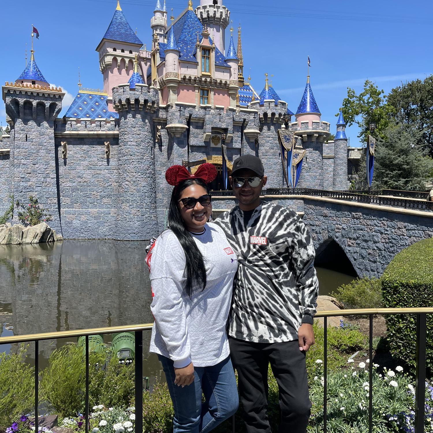 Our first of many Disney days together
