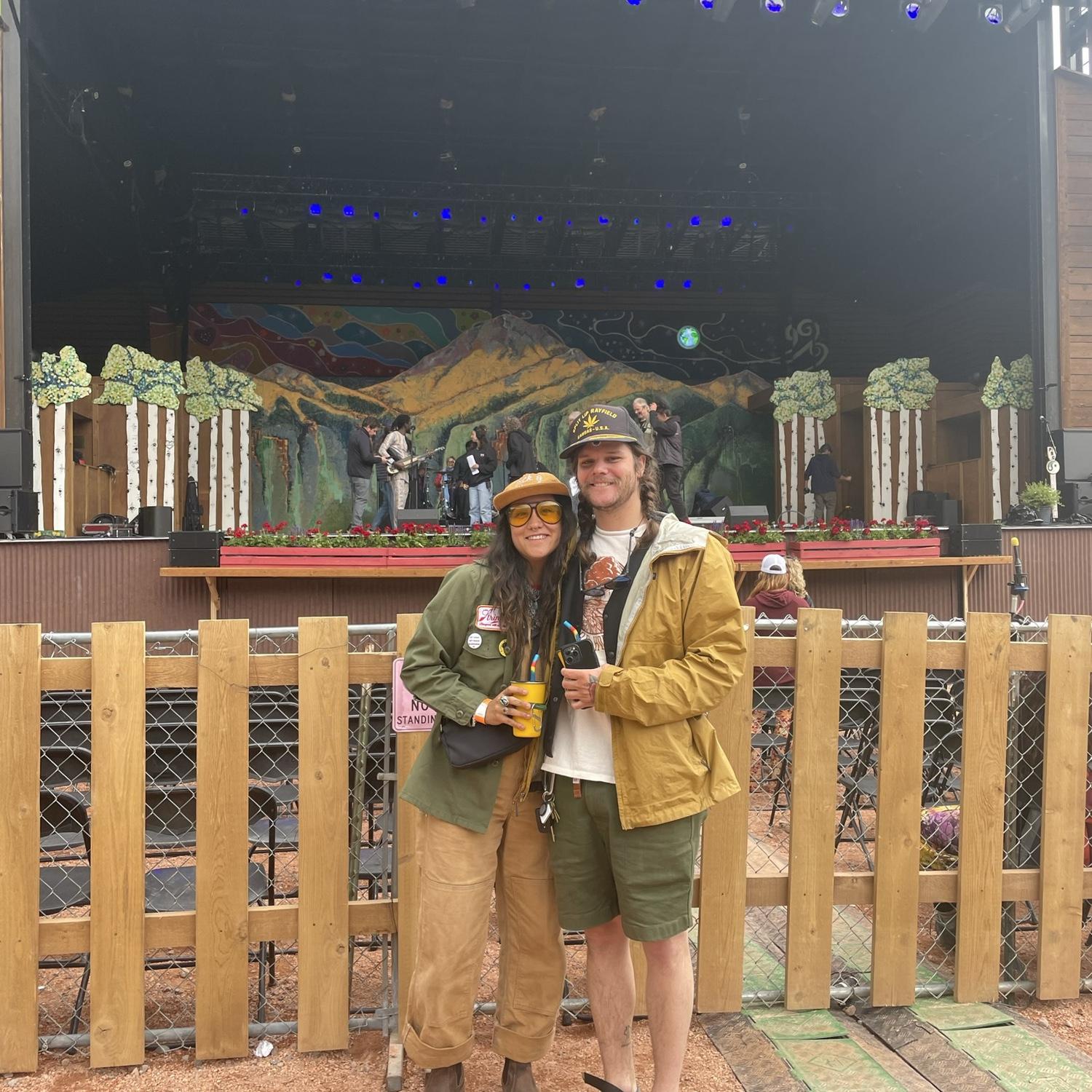Front row @ Telluride Bluegrass