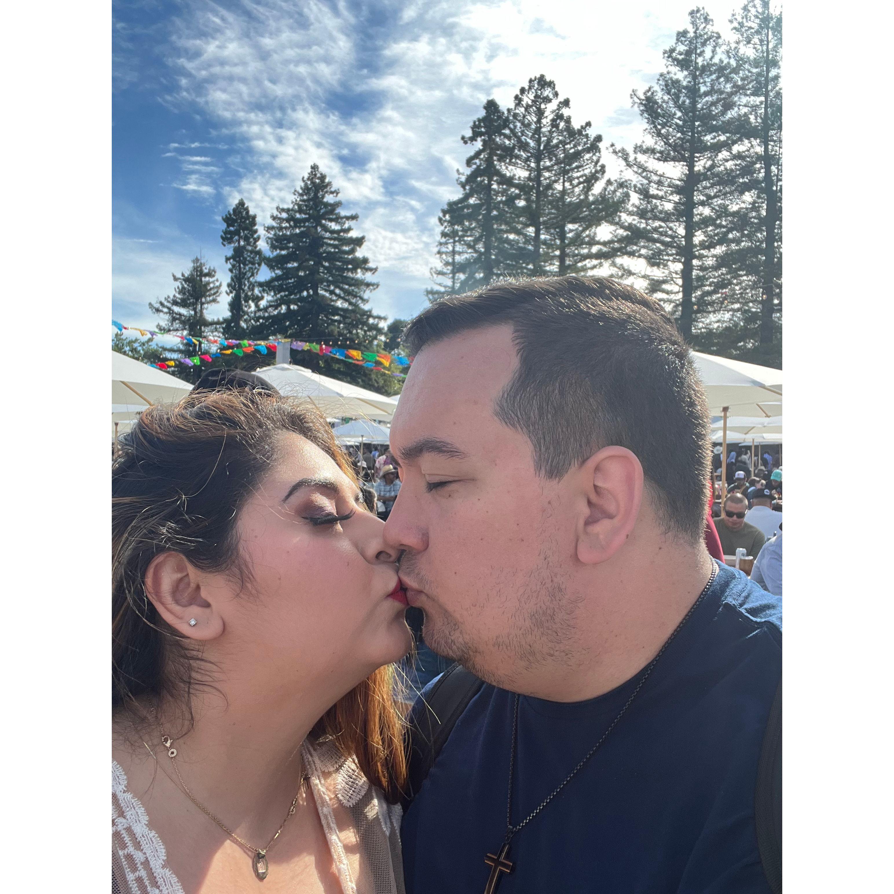 We don't know how to do kissing photos