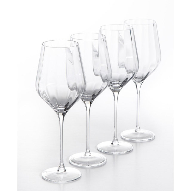 Sur La Table Cambron Optic White Wine Glasses, Set of 4