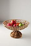 Woven Pedestal Fruit Basket