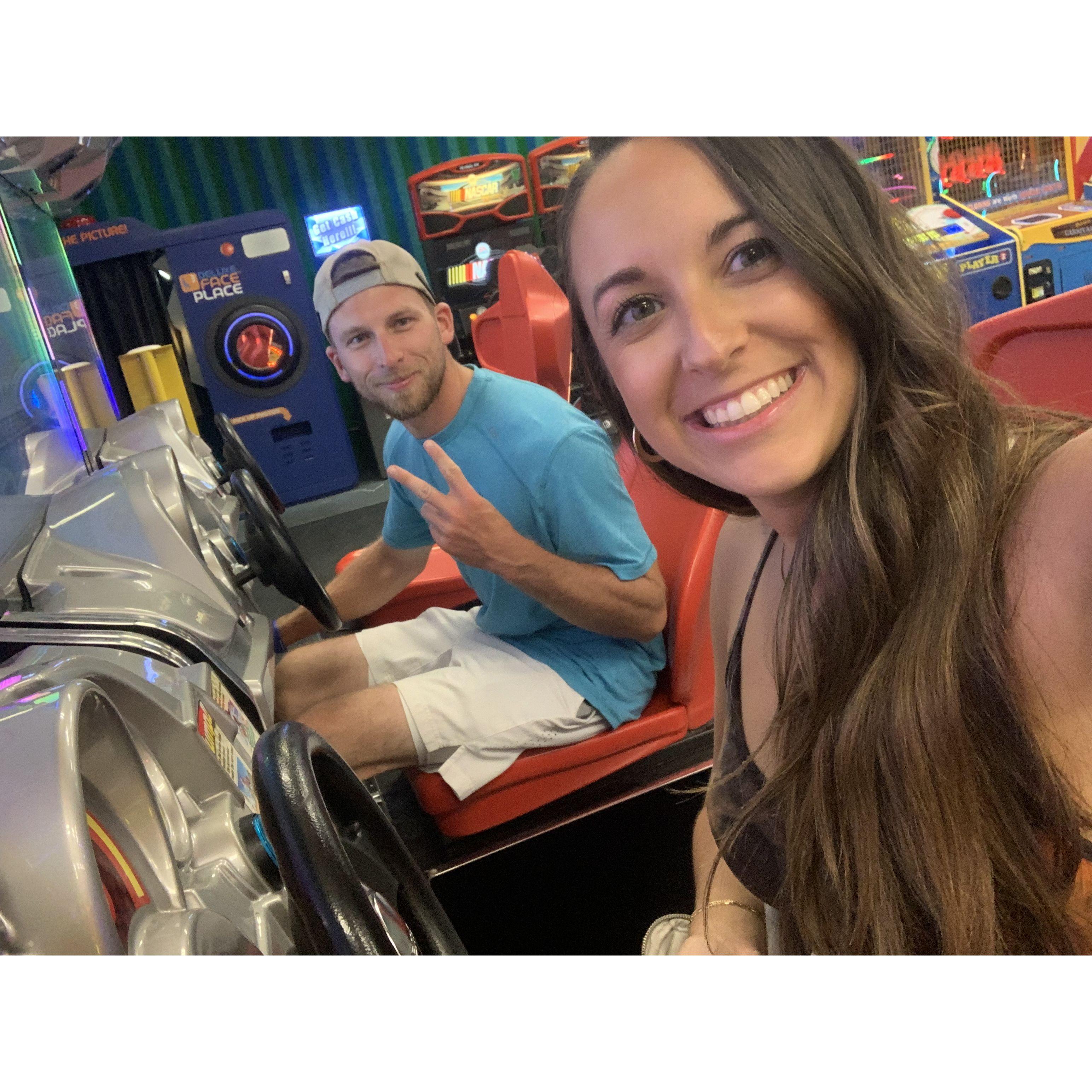 Friday night date night arcade games!