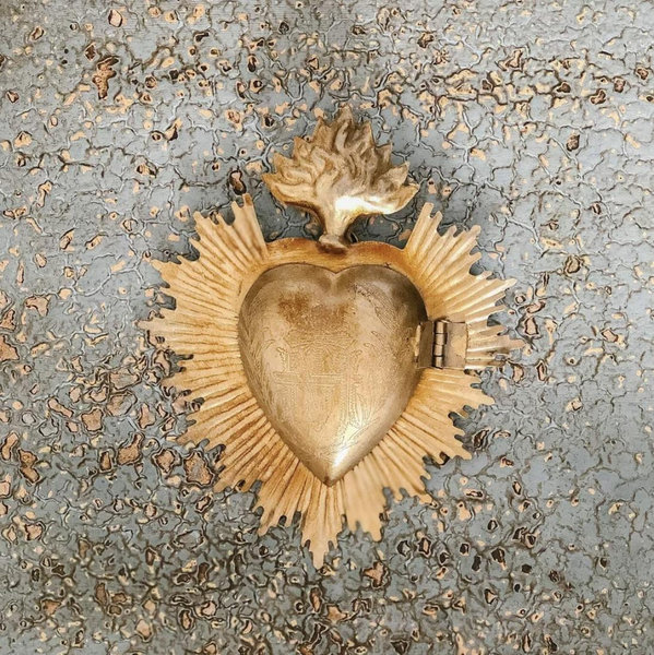 Vintage Sacred Heart Medallion