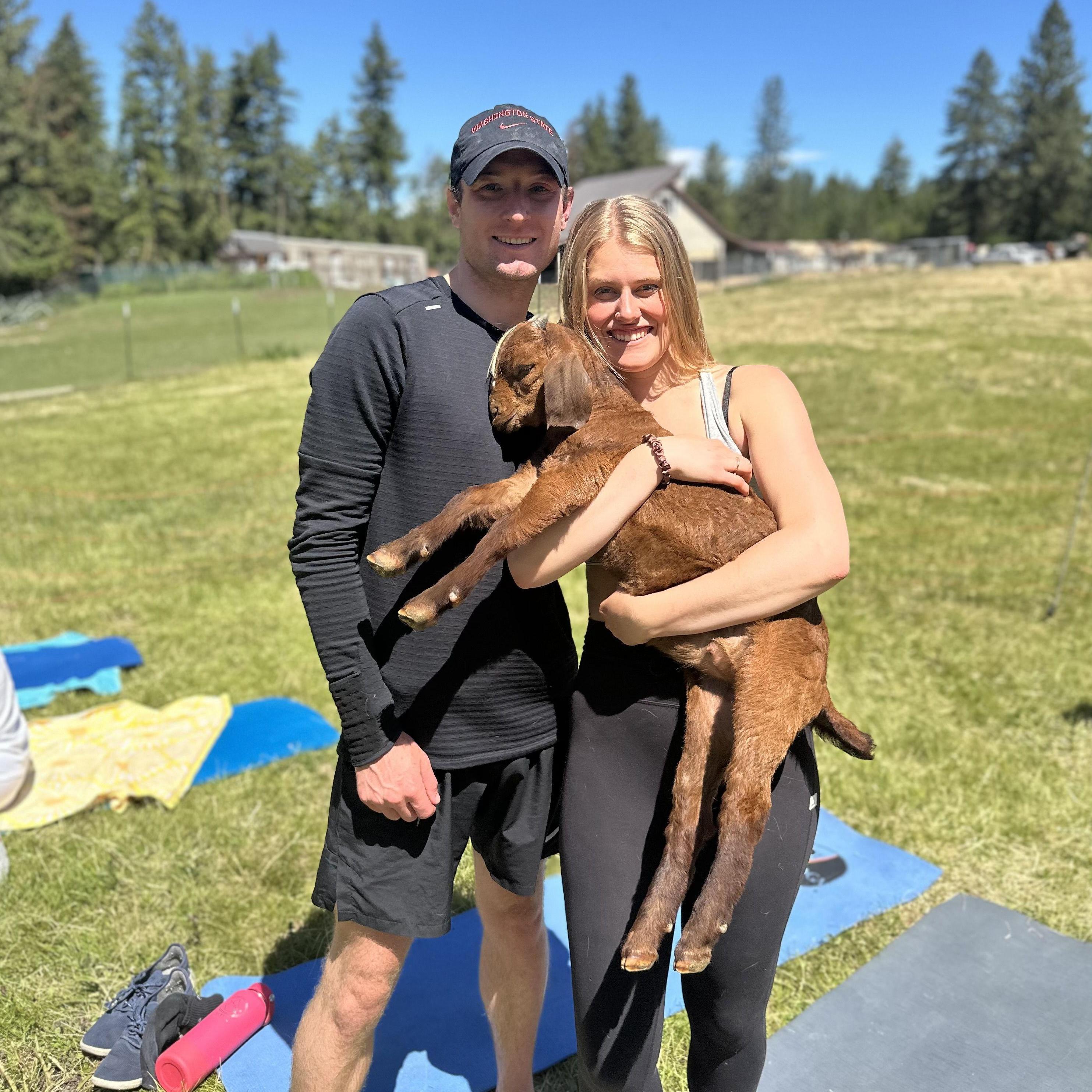 6.8.24 - Goat Yoga at Higher Ground Animal Sanctuary!