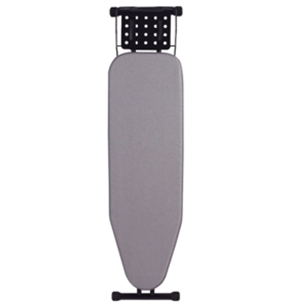 Deluxe Ironing Board with Heat Resistant Cover and Thicken Felt Pad, Heavy Sturdy Legs,Full Size Hanger Iron Board,Foldable (L-Grey)
