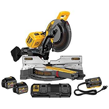 DEWALT DHS790AT2  FLEXVOLT 120v MAX 12” Double Bevel Compound Sliding Miter Saw Kit - 2 Battery