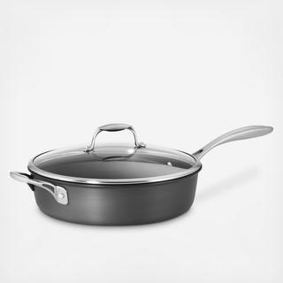 Gourmet Hard Anodized Covered Deep Saute Pan