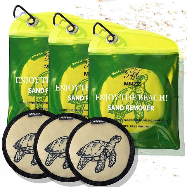 Beach Sand Remover Sand Eraser Kids Women Men Family 2026 Summer Vacation Essentials Cruise Must Haves Day Travel Accessories Supplies Gear Stuff Necessities Items Thing Gadgets Wear Needs Gift 3Pcs