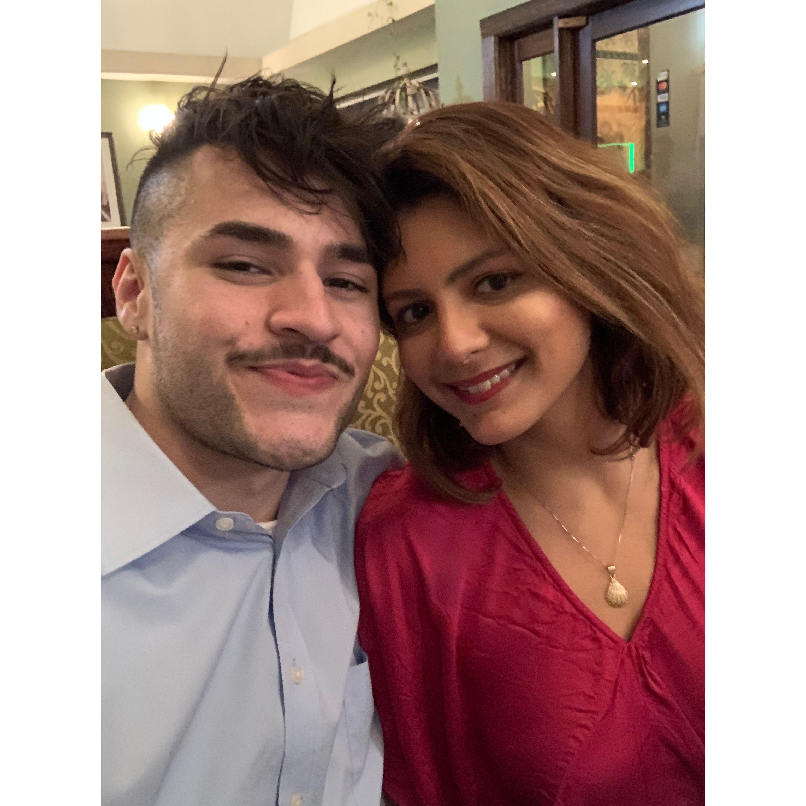 First Valentines day at our favorite Indian restaurant in Richmond.