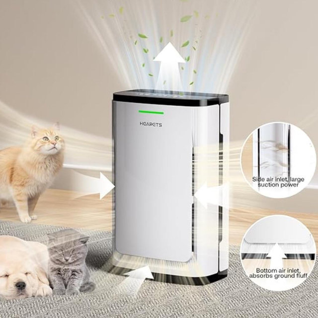 Pet Air Purifiers for Home Large Room up to 2500 sq ft, Efficient 7-Stage Filter