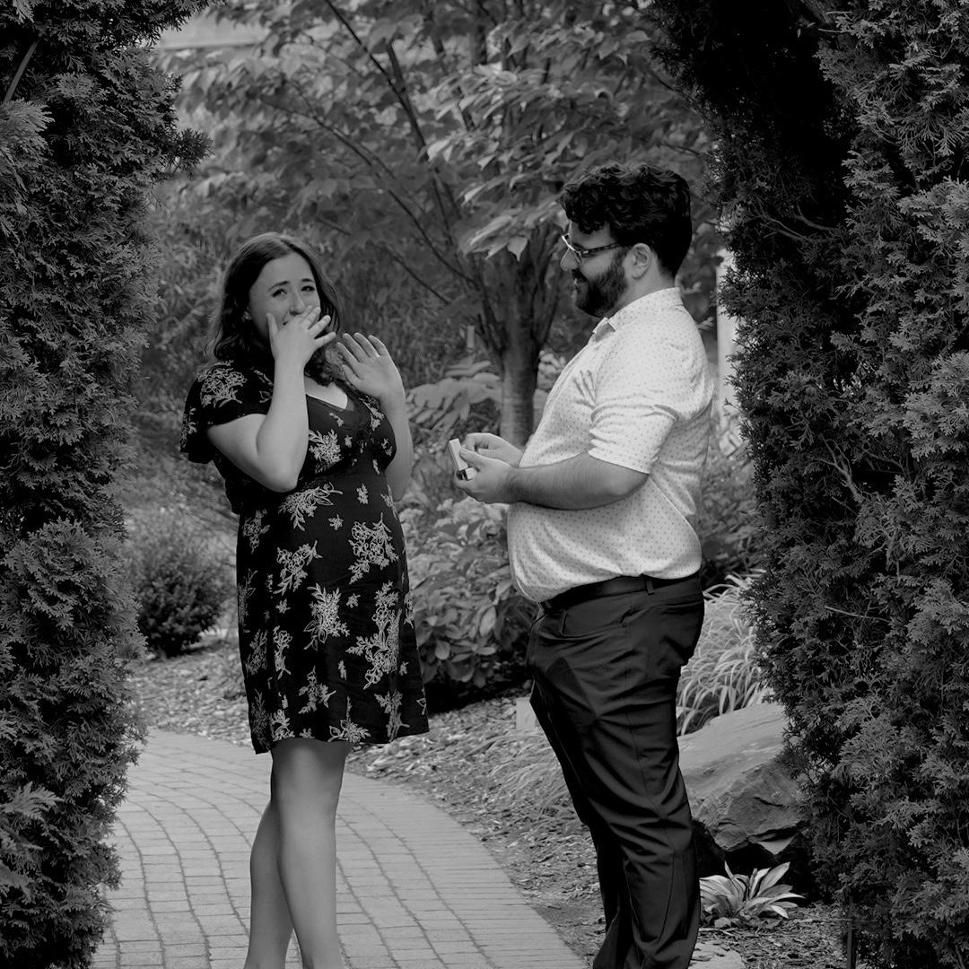 N accidentally revealed the date C planned to propose, but the day was still full of surprises! Like the beautiful Arnes Park location, and that C arranged for N’s friend, Tanoa Thome, to take pics.