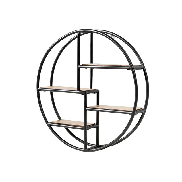 Costway Hanging Storage Shelf Round Circular Wall-Mounted 4-Tier Rack Room Decoration