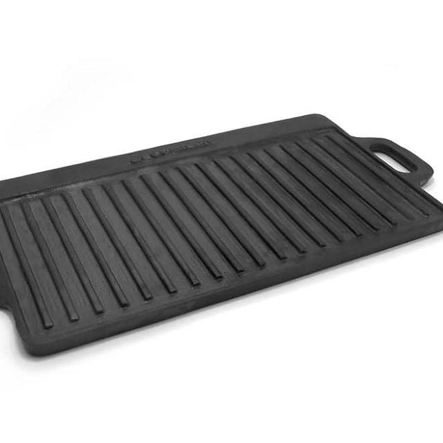 Coghlan's Pre-Seasoned Cast Iron Reversible Grill/Griddle, 17.9 Inch, Black