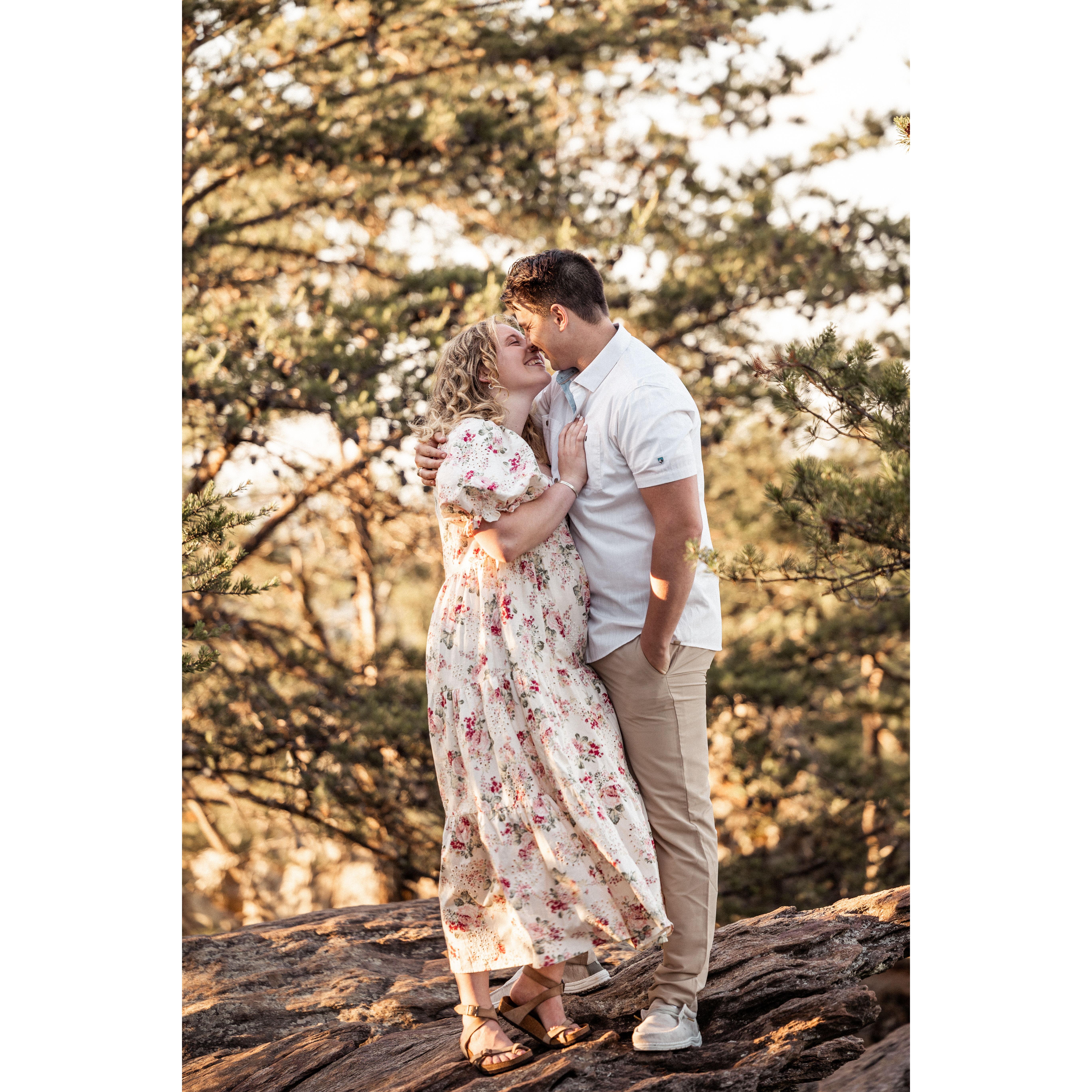 Our engagement session on Crowders Mountain, NC by the lovely Tiffany Lauren Photography.