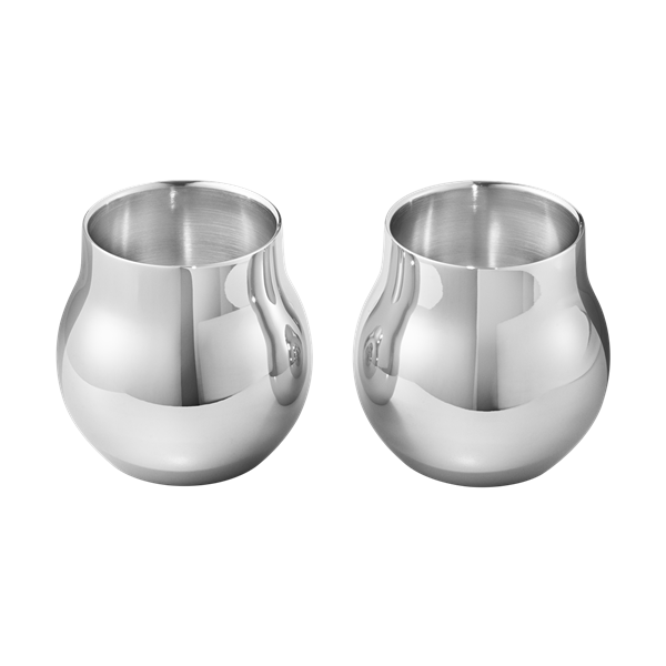 CAFU tealight holder, stainless steel, 2 pcs.