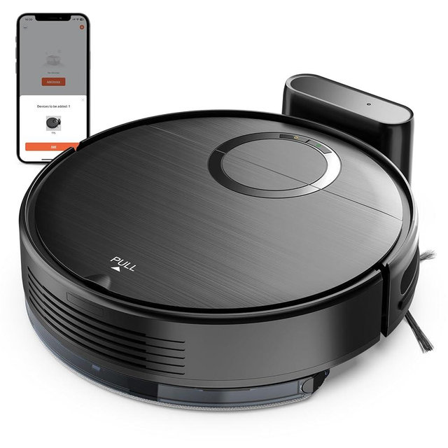 Robot Vacuum, 2 in 1 Robot Vacuum and Mop Combo for Pet Owners: Strong Suction, Anti-Tangle Brushless Inlet, Picks Up Dog & Cat Hair, Wet Mopping Removes Paw Prints, Auto-Recharge with Schedule
