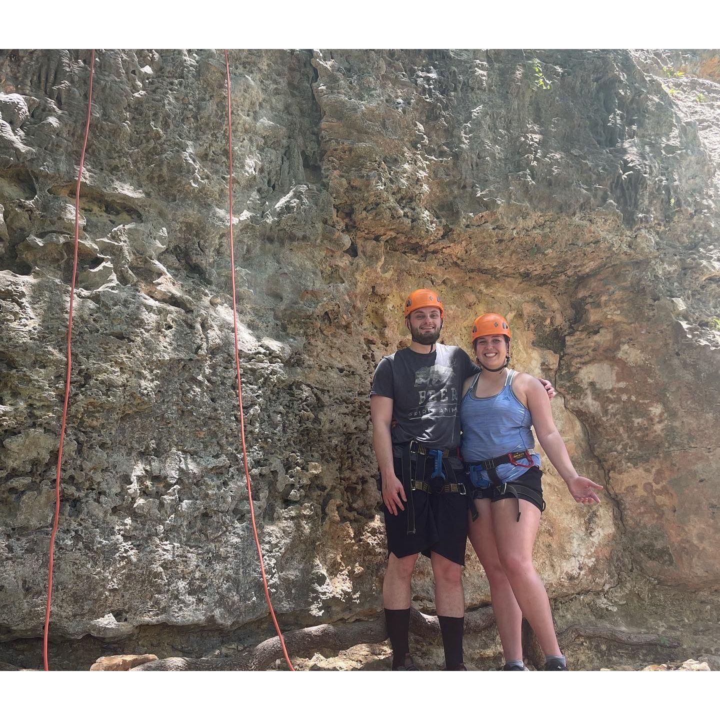 Rock climbing in Austin, Texas