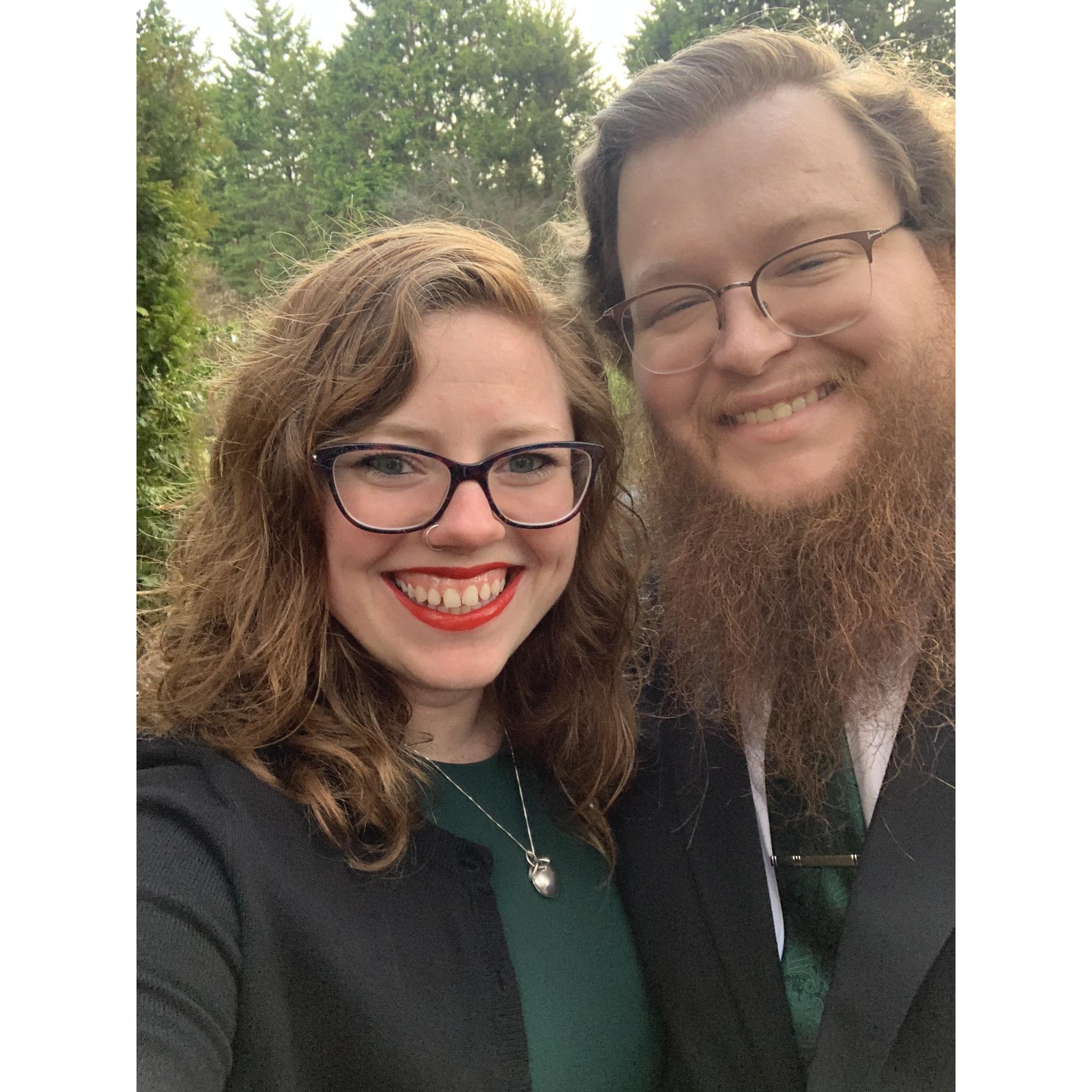 Our first international trip, Ireland to see my uncle get married!