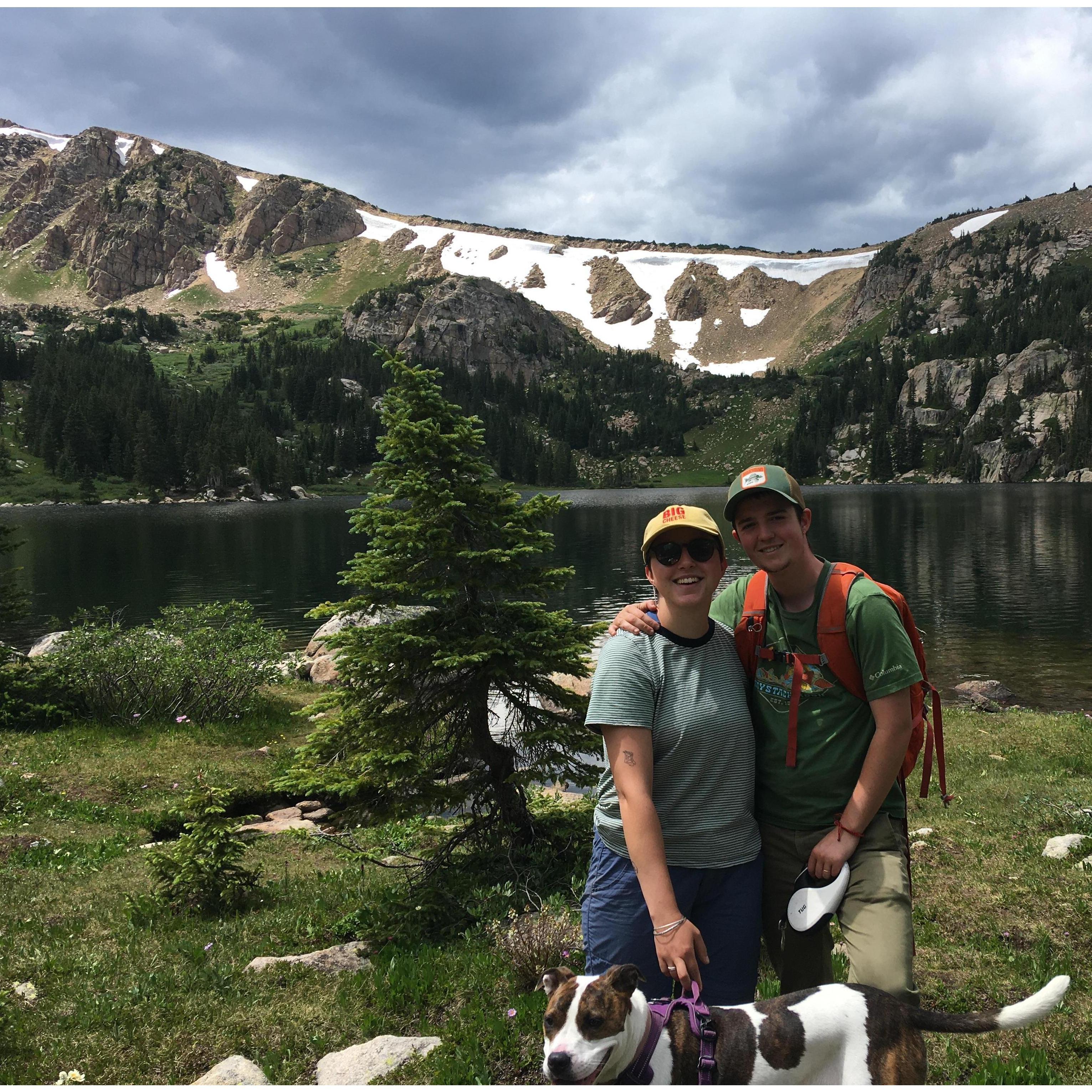 An alpine lake below Mt. Massive in the Colorado Rockies
