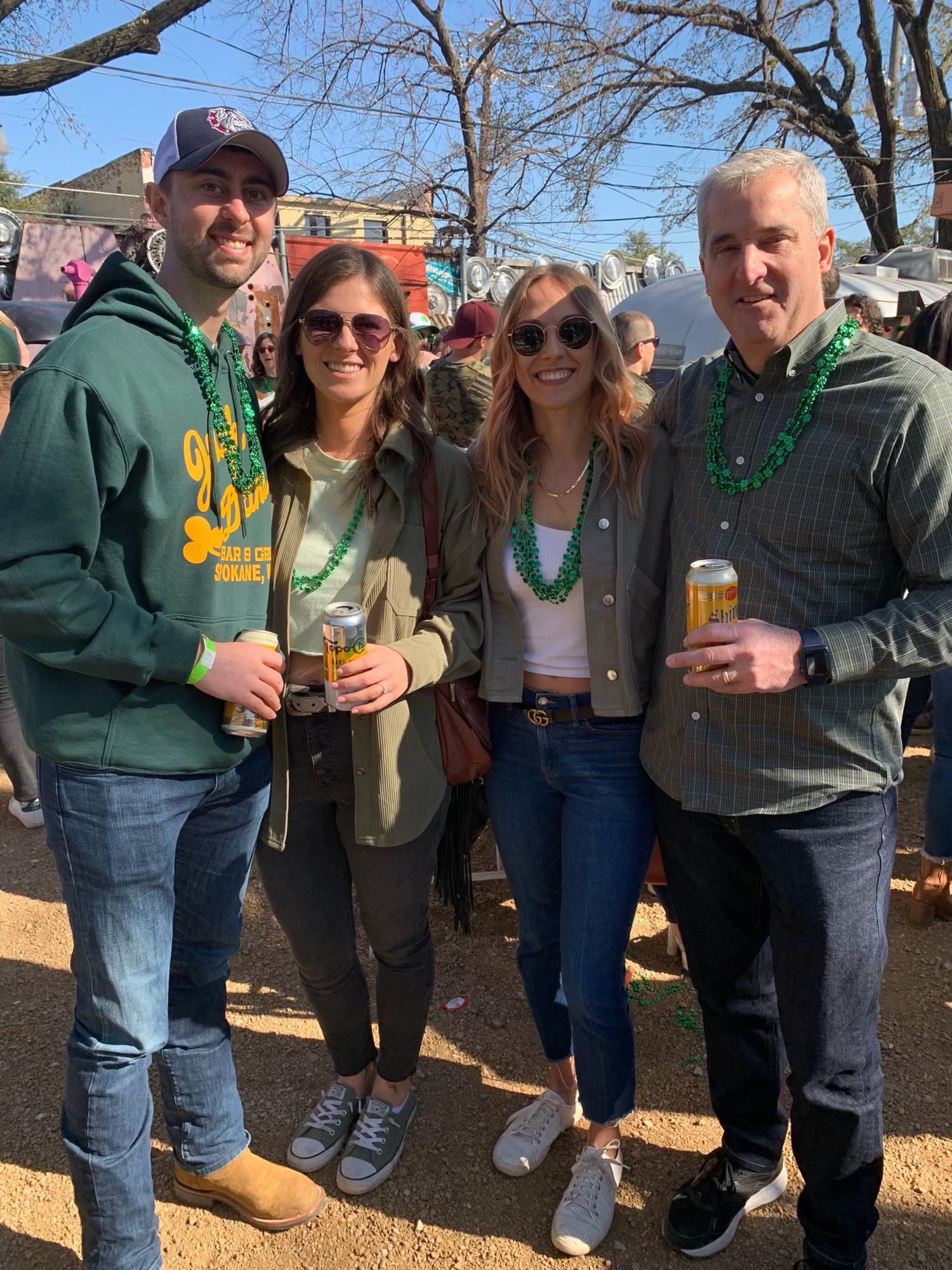 St. Paddy’s Day in Big D with Sierra and Paul! 🍀