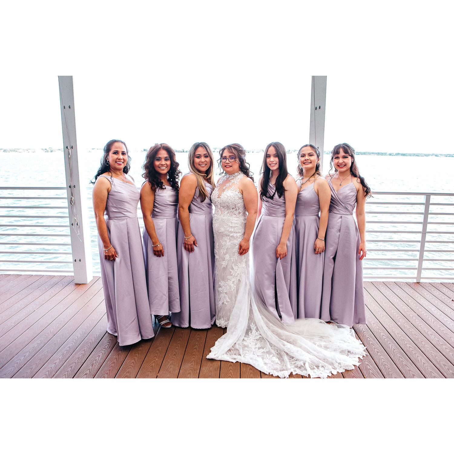 Bride, Maid of Honors and Bridesmaids