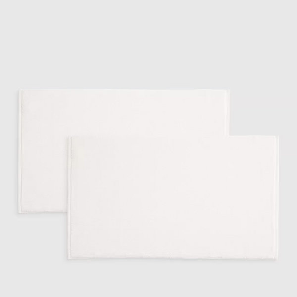 Turkish Cotton Bath Mat Bundle - White