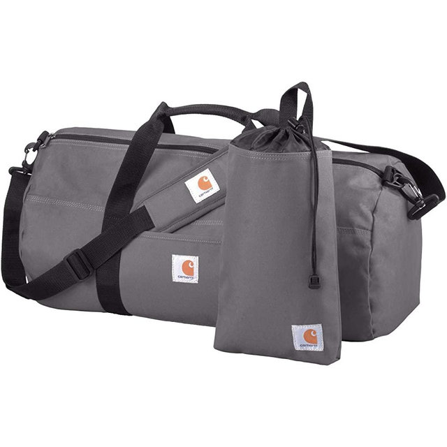 Carhartt Trade Series 2-in-1 Packable Duffel with Utility Pouch, Grey, Medium (21.5-Inch)
