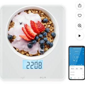 RENPHO Bluetooth Food Scale with App, Digital Smart Kitchen Scale, Glass, White