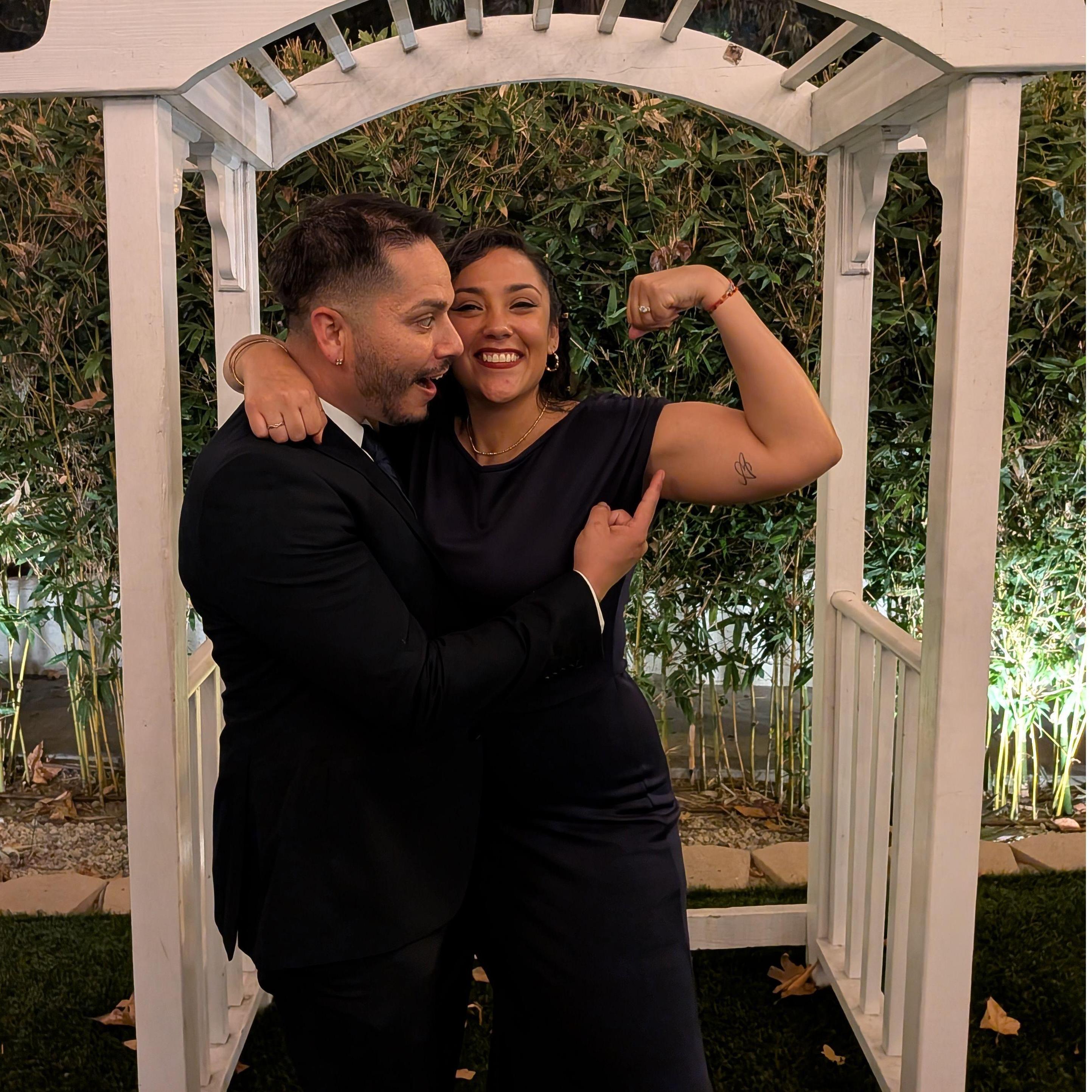 Flexing for love.