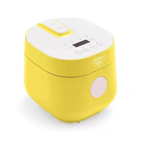 GreenLife Healthy 4-Cup Ceramic Nonstick Rice, Oats & Grains Cooker