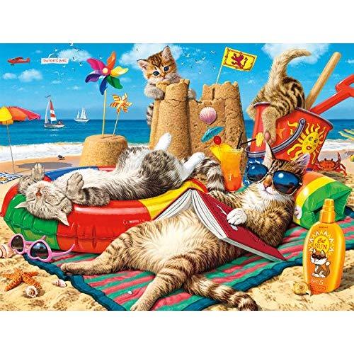 Buffalo Games - Cats Collection - Beachcombers - 750 Piece Jigsaw Puzzle