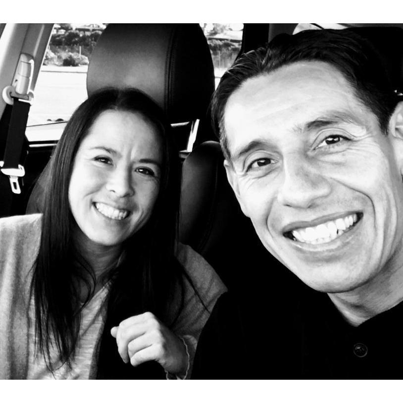 Dec 2019 - Our first picture together. Just before Juan drove home from visiting Lauren in San Francisco.