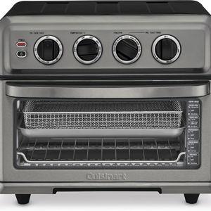 Cuisinart Air Fryer Toaster Oven with Grill, 1800W 8-1 Air Fryer Oven with Bake, Convection Bake, Grill, Broil and Warm Options, Large Capacity, 60-Minute Timer, TOA-70BKS, Black SS