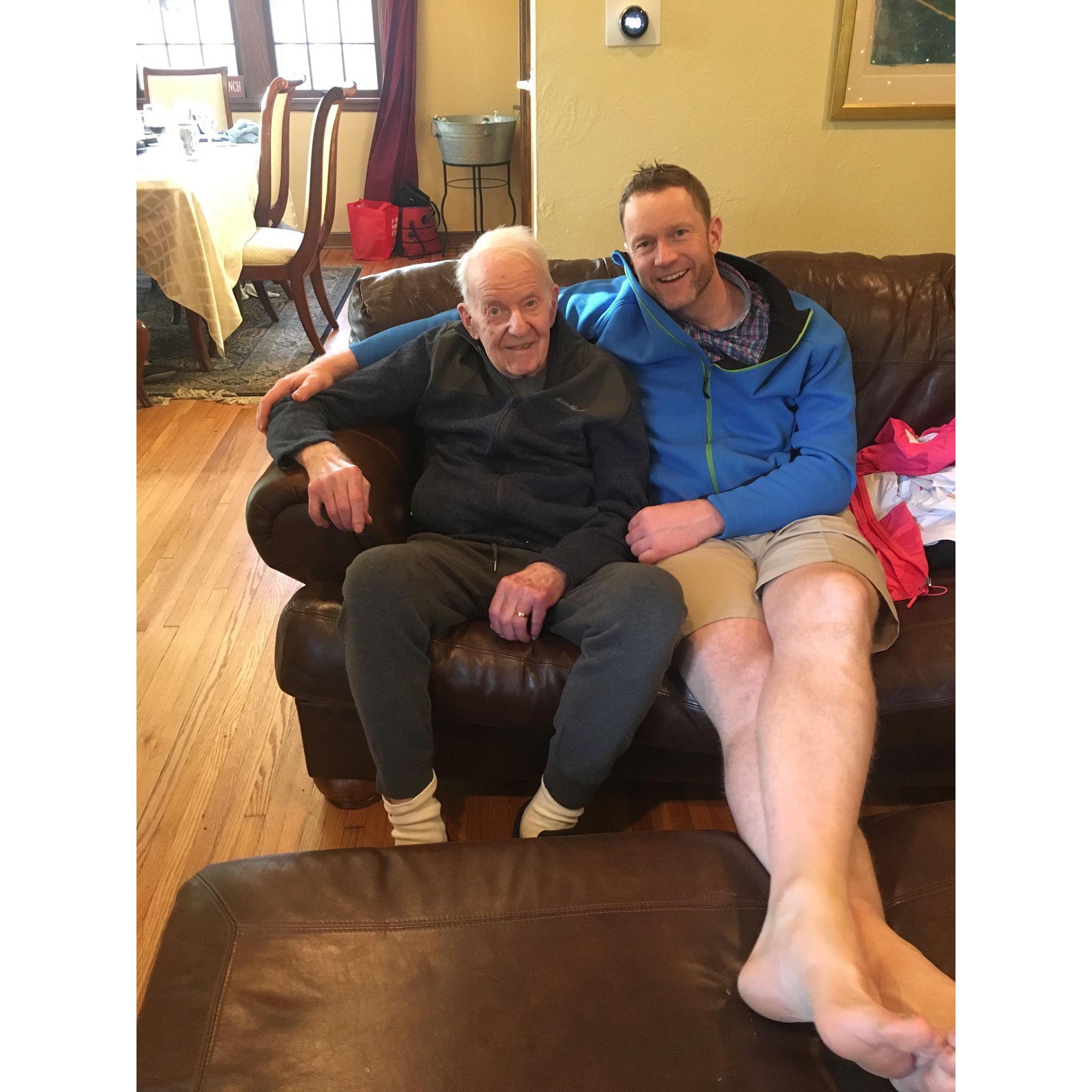 We celebrated Chris's dad Junius' 90th birthday this year!