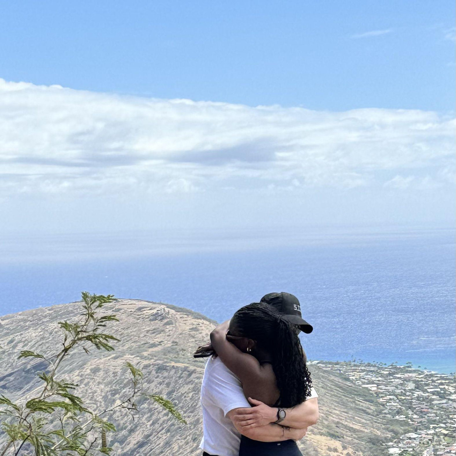 Ended with a beautiful surprise at the summit! The sweatiest, but most thoughtful engagement with an incredible view.
