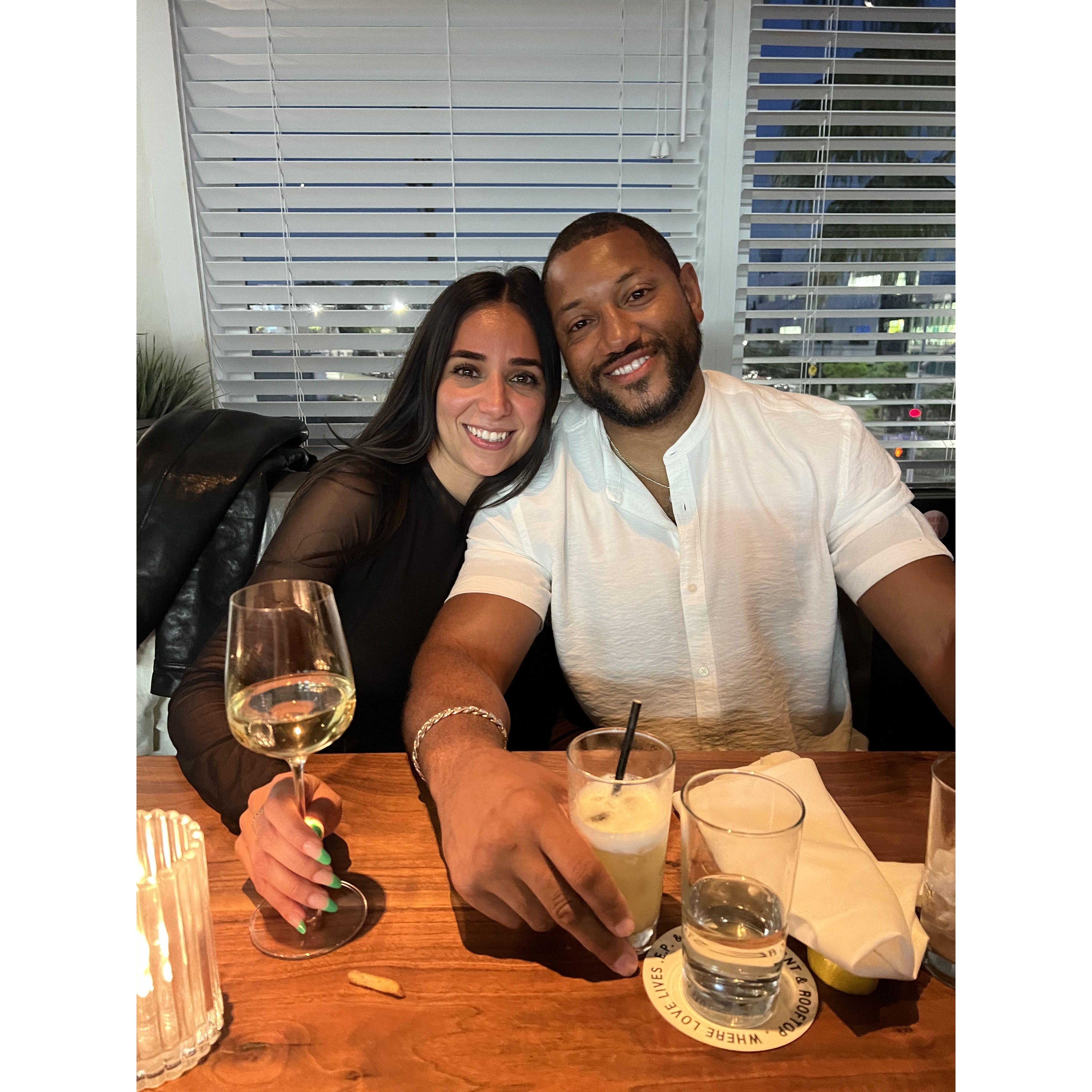 LA dinner with friends before Dave Chapelle concert
