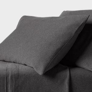 Heather Charcoal Cotton Jersey Sheet Set - Threshold™