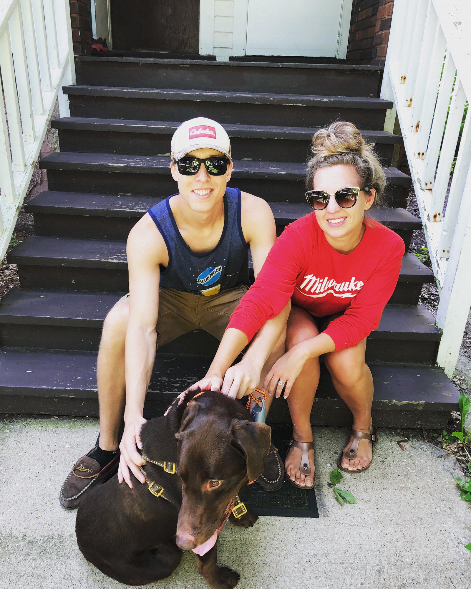 Our last picture at 1303 Chandler. We will always love that apartment.