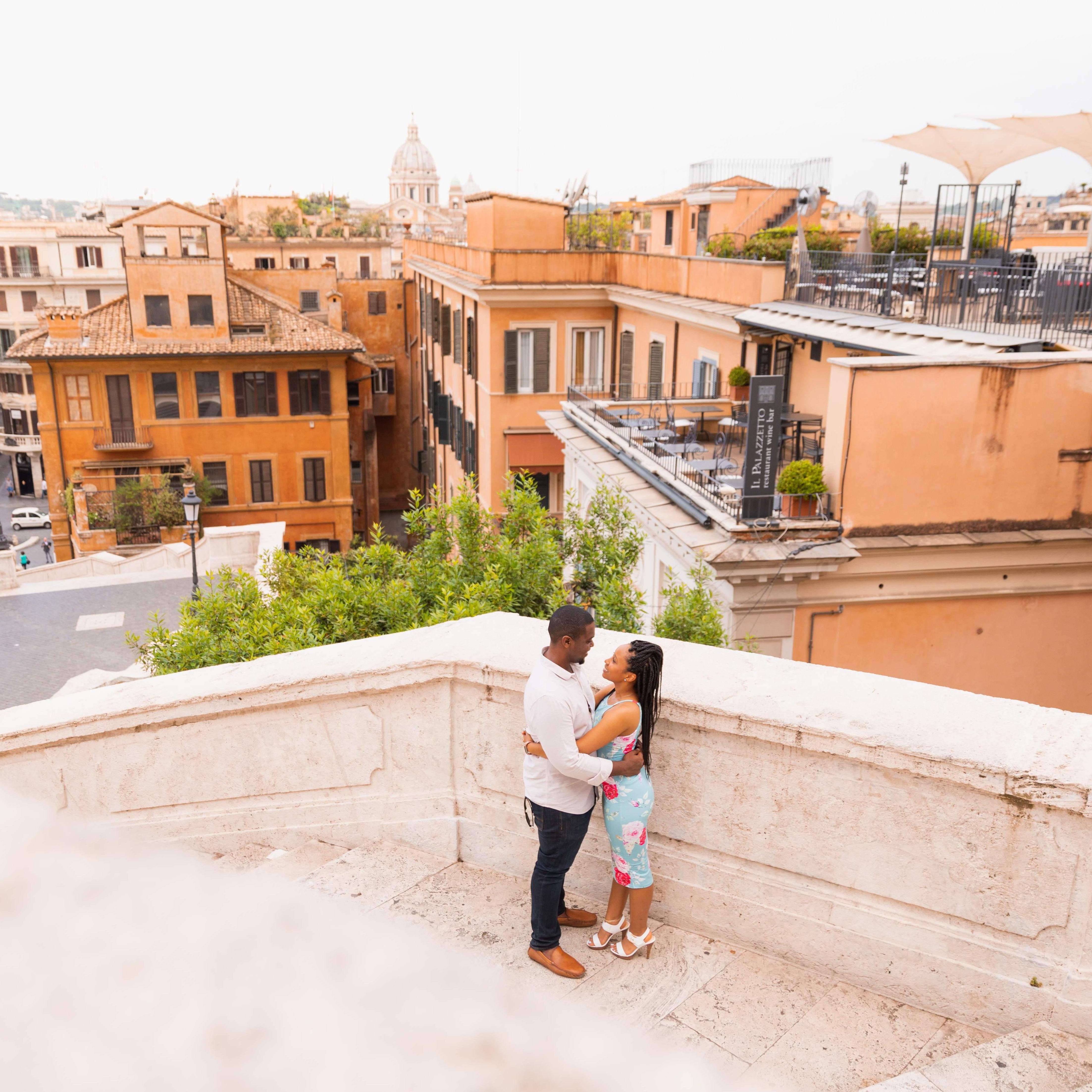 Spending time on the Spanish Steps in Rome