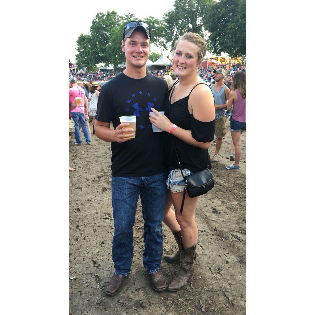 2017 - Our first trip to Jones County Fair together.