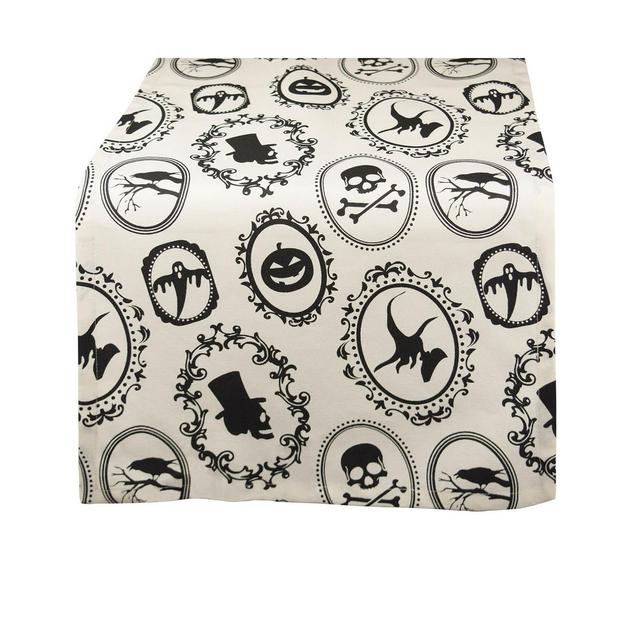 Design Imports Halloween Portrait Table Runner