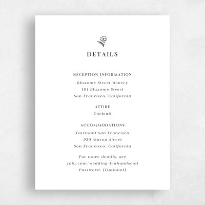 Dark Charcoal, White Wedding Enclosure - Artura