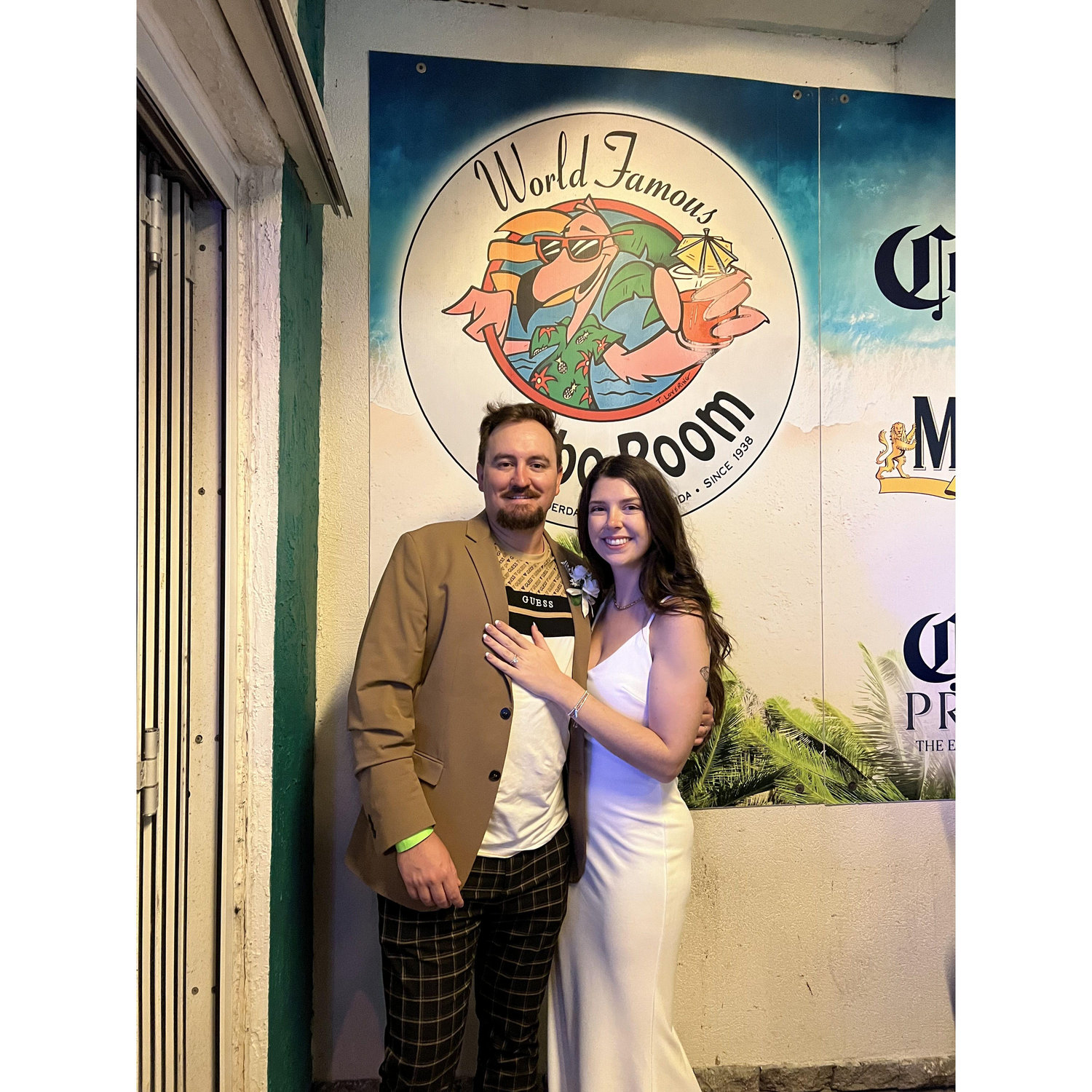 Our first night out as husband and wife! Where else would we have gone?