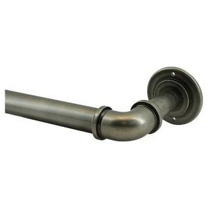French Pipe Curtain Rod Pewter (36"x66") - Threshold™