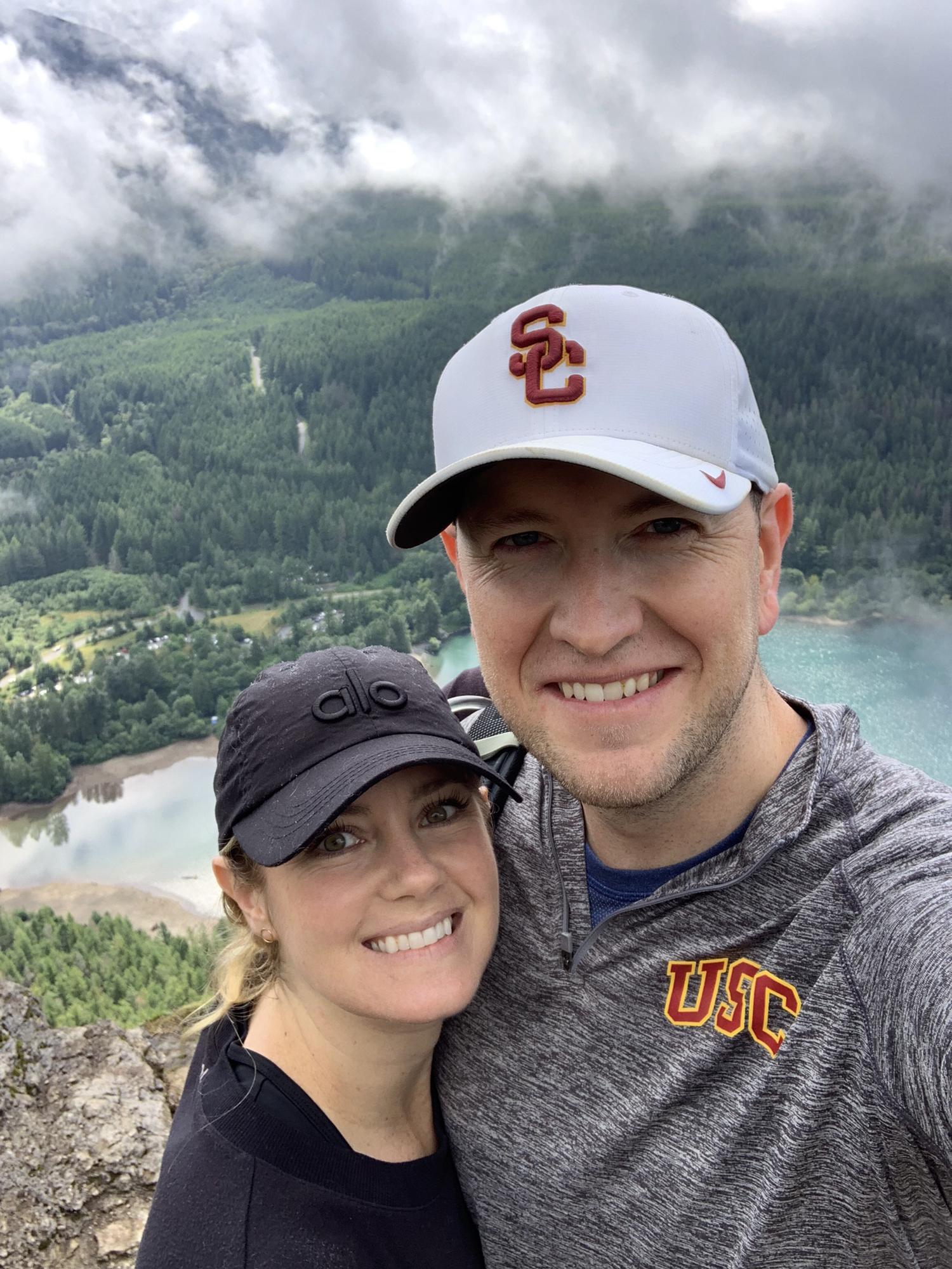 A view from the top of Rattlesnake Ledge, proving we've met our annual quota of at least one hike per year - 7/27/19