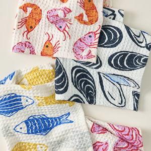 Fresh Catch Dishcloths, Set of 4
