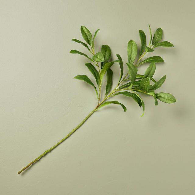 25" Apple Leaf Artificial Stem Green - Hearth & Hand™ with Magnolia