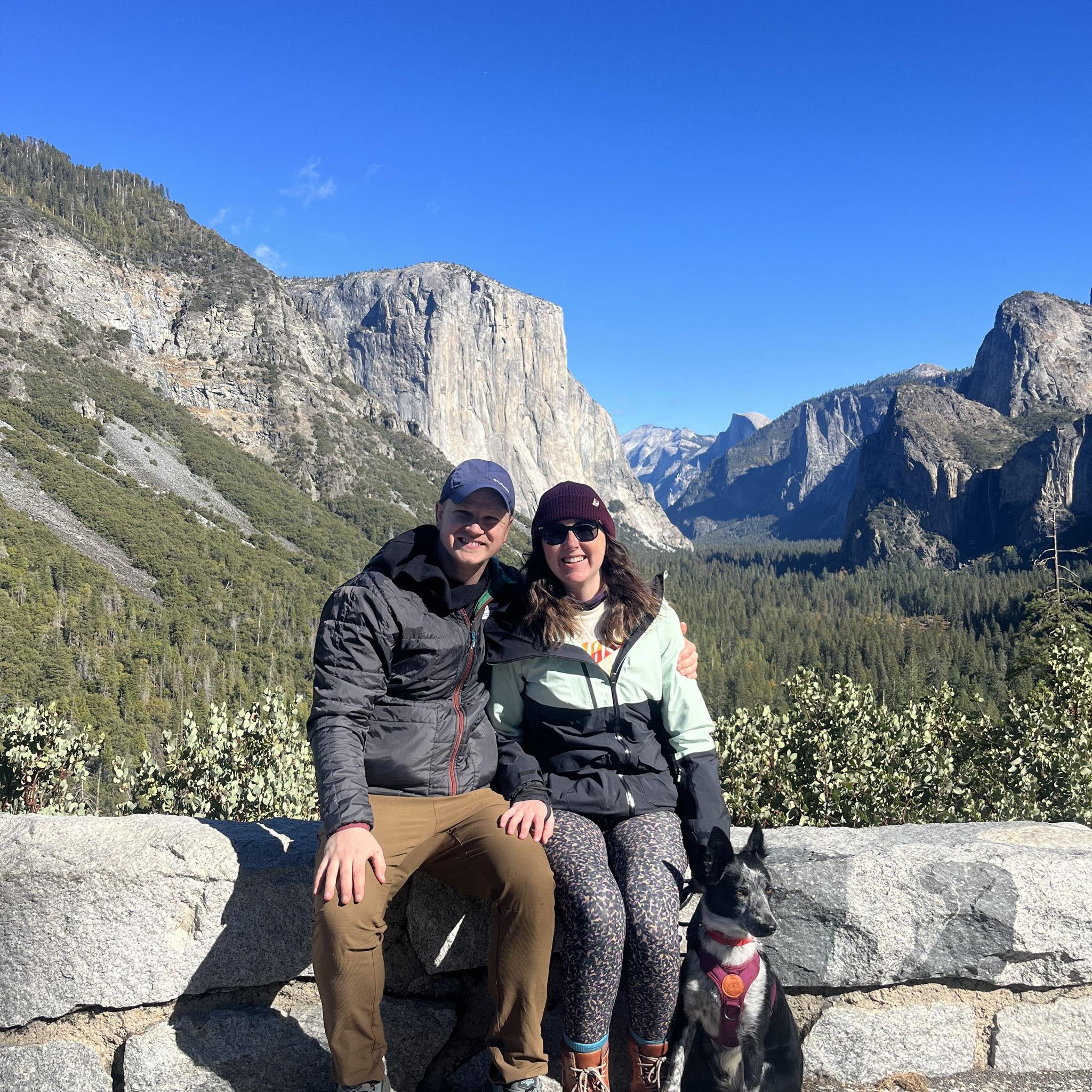 Camping with Daphne in Yosemite