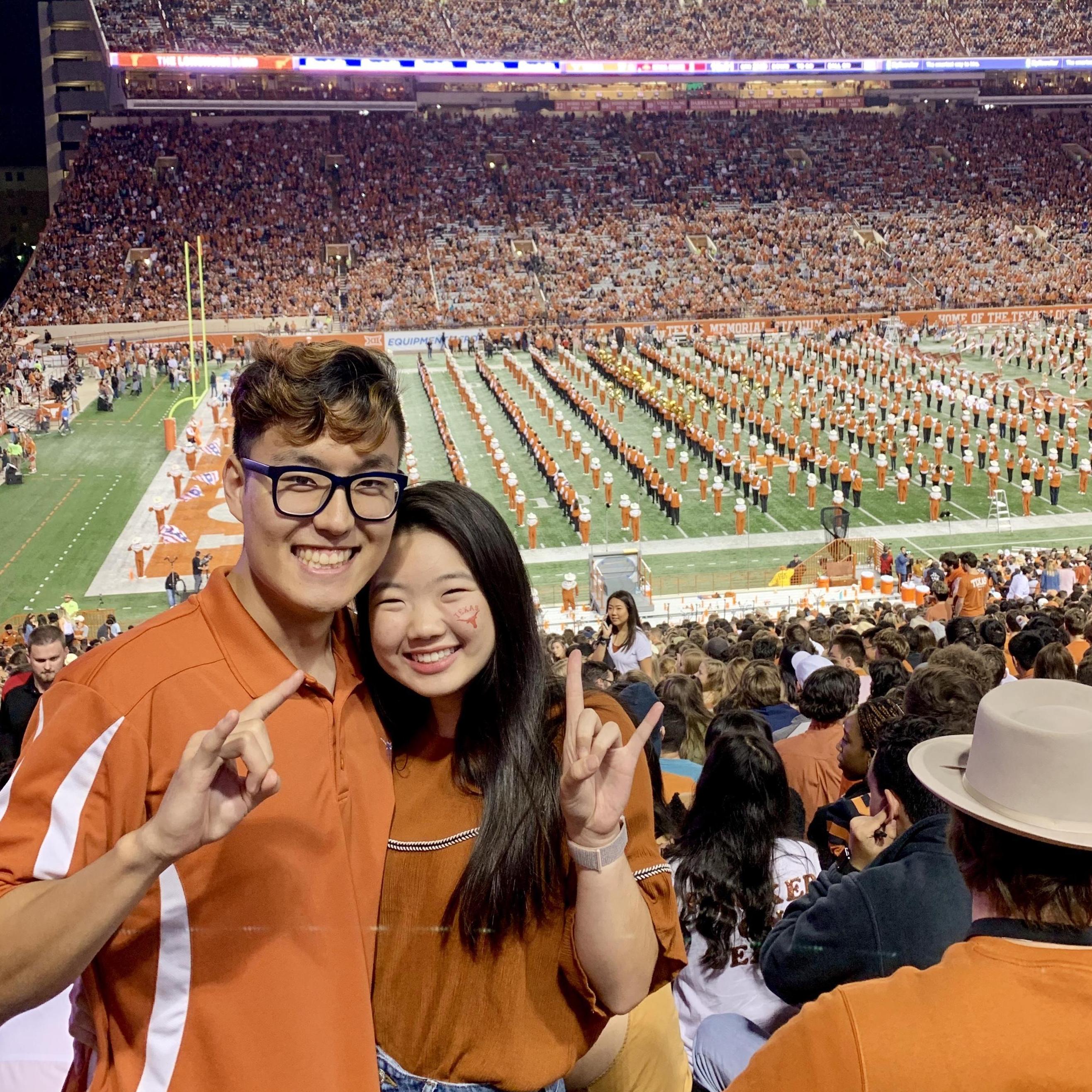 Our first UT game together!! #hookem