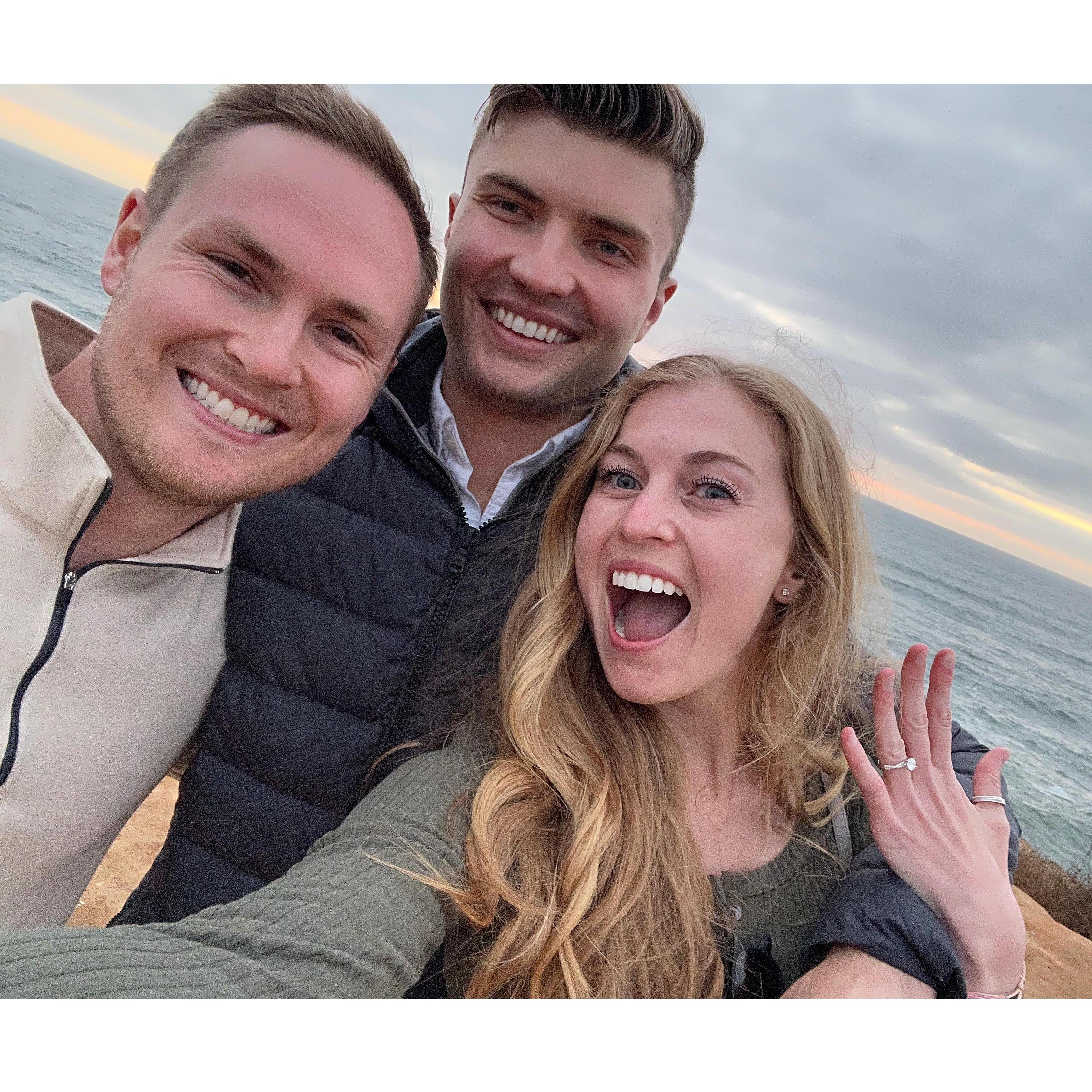 Thankful that Brandon was there to help Zach plan this amazing surprise!